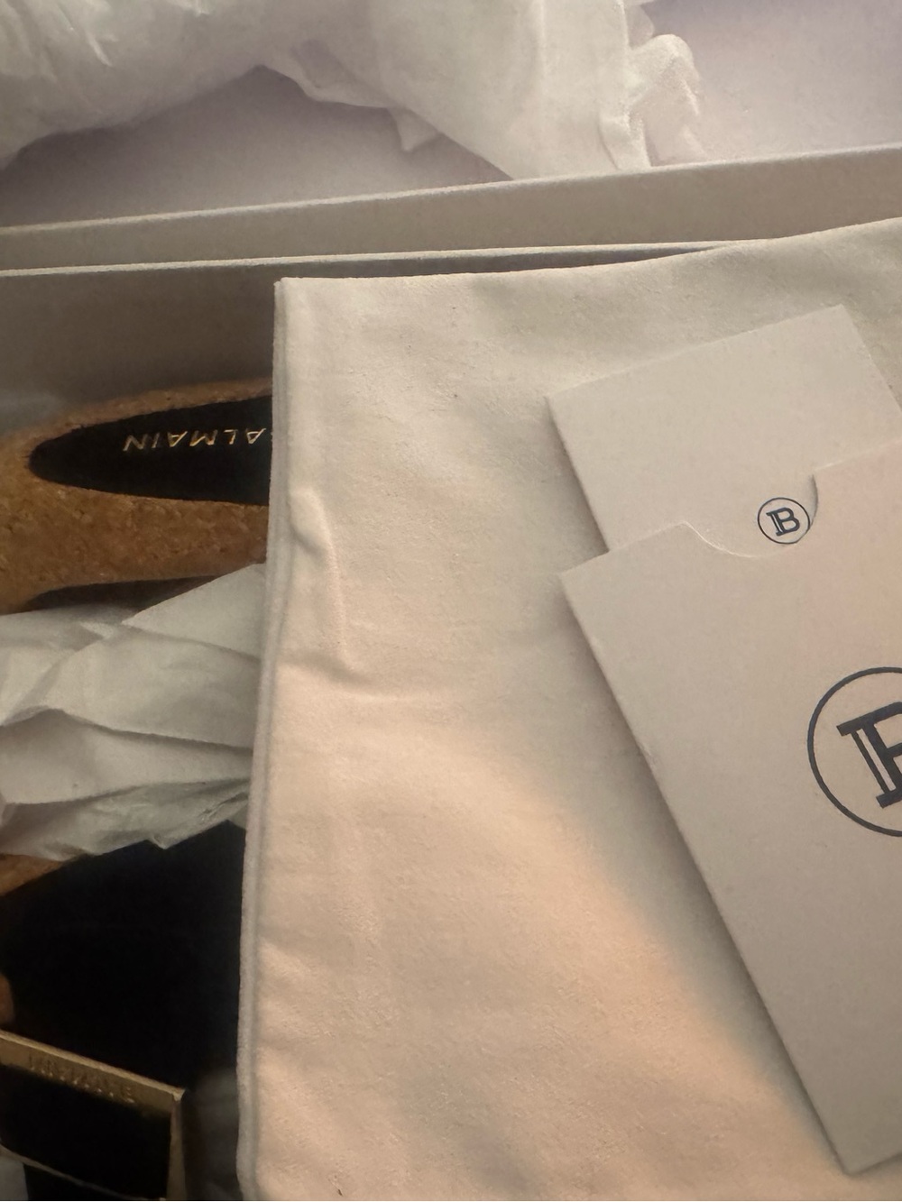 Balmain B-It Leather and Cork Miles Sandals - Picture 11 of 11